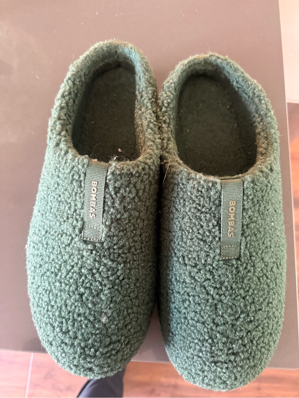 Bombas Mens Forest Green Sherpa Slippers